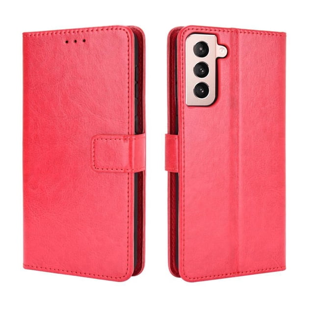 Funda tipo libro para Samsung Galaxy S21 5G, cartera todo‑en‑uno, funda multifuncional con tarjetero y correa de muñeca desmontable