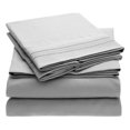 thumbnail image 1 of AMLESO Deluxe 1800 Count Quality 3/ 4 Piece Deep Pocket Bed Sheet Set Queen Gray Queen - Gray, 1 of 8