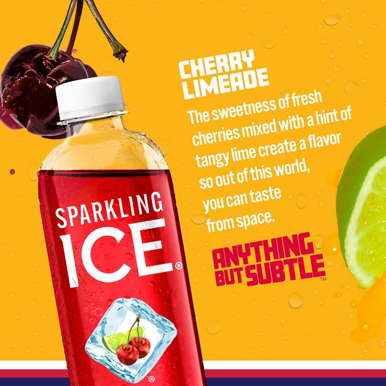 Sparkling Ice Cherry Limeade Sparkling Water, 17 fl oz, 12 Pack photo 2