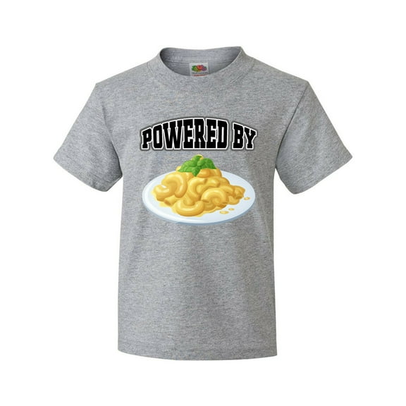 Inktastic Powered by Macaroni and Cheese Youth T-Shirt