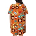 thumbnail image 3 of Picia Monster Truck Pajamas Sets for Women Soft Short-Sleeved Pjs with Lounge Shorts Two Piece Sleepwear-XX-Large, 3 of 9