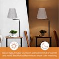 thumbnail image 4 of HEALEEP Grey Iron and Cloth Small Lamp Shade for Home Decor Easy Installation Suitable for Living .5 Inch, 4 of 8