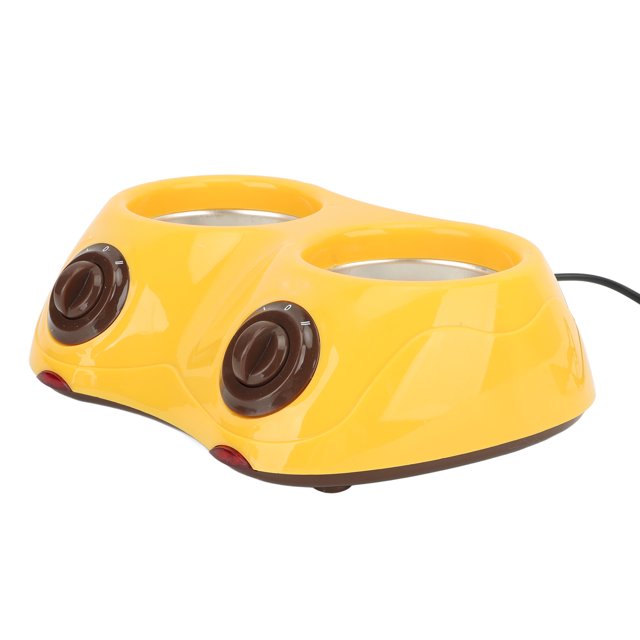 Chocolate Melting Pot, Electric Candy Cheese Warmer Fountain With 2x250ml Pot, Two Temperature Adjustable, Dual Chocolate Melter Warming Fondue For DIY Party