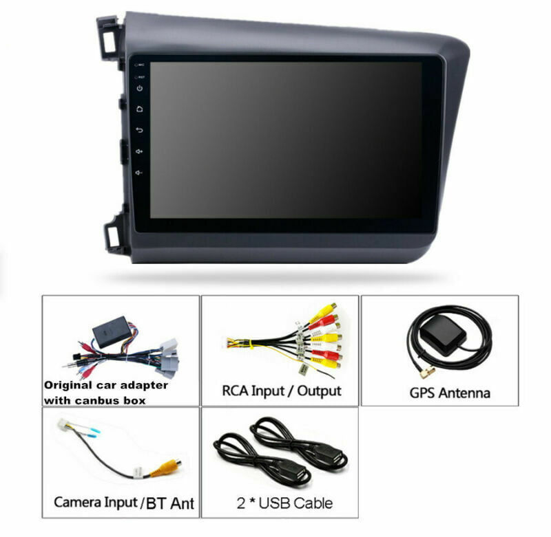 Fit For 2012-15 Auto Civic Android 9.1 Car Stereo FM Radio GPS DVR 9/"MP5 Player