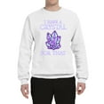 thumbnail image 2 of Wild Bobby, I Have Crystals For That Healing Stones Gemstone Chakra, Inspirational/Christian, Unisex Crewneck Graphic Sweatshirt, White, XX-Large, 2 of 4