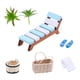 thumbnail image 2 of Mini juego de sillas de playa, accesorios para muñecas, accesorios de playa 1:12, juego de sillas para tomar el sol en la playa, accesorios utillería, 2 of 7