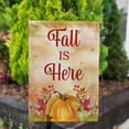 thumbnail image 3 of America Forever Fall is Here Garden Flag, 12.5 x 18 inches Double Sided, Autumn Pumpkin Garden Flag, Pumpkins Harvest, Fall Foliage, Fall Leaves Outdoor Seasonal Flags for Yard, Lawn, Garden Decor, 3 of 5