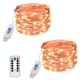 thumbnail image 1 of Cadena de luces navideñas con control remoto de alambre de cobre para decoración de interiores, cadena de luces LED de color con USB, 1 of 5