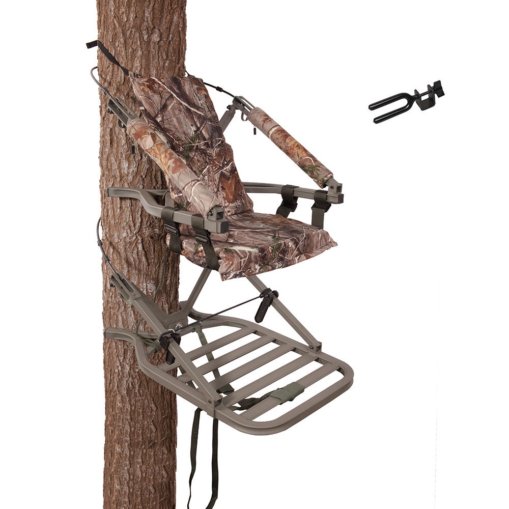 Summit Explorer SD Open Front Single Seater Tree Stand + Universal Bow