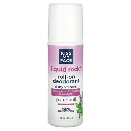Kiss My Face Liquid Rock Roll On Deodorant - Patchouli, 3 Oz