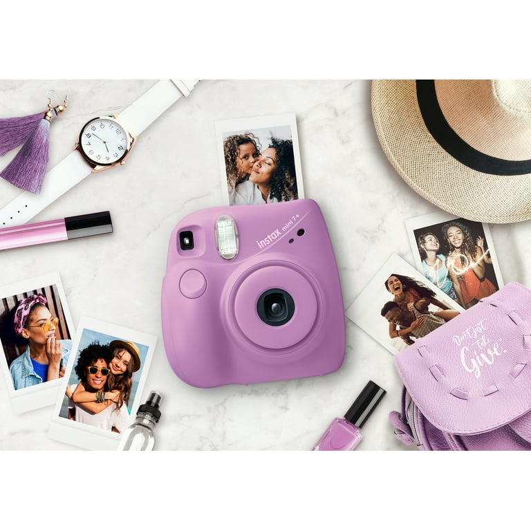 Fujifilm INSTAX Mini 7+ Exclusive Blister Bundle with Pack of Film (10-pack Film), Lavender