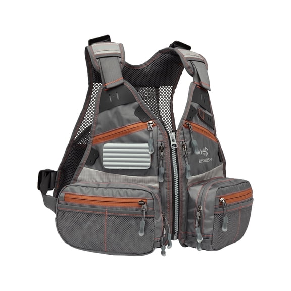 Bassdash FV09 Fly Fishing Vest for Youths Kids Adjustable Size with Multiple Pockets Trout Bass Fishing Gear