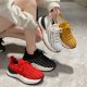 thumbnail image 2 of Zapatillas de deporte con plataforma gruesa de charol para mujer, zapatos deportivos de tacón oculto para mujer, mocasines de fondo grueso, zapatos para mujer, 2023 Gao Jinjia LED, 2 of 2