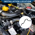 thumbnail image 2 of Radiator Hose No.027121065P Car Engine Coolant Water Pipe for Volkswagen Golf 1988-1992 Metal Black 1 Pc, 2 of 6