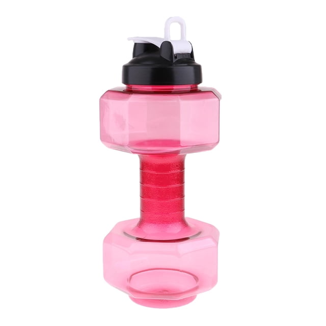 Botella de agua potable con mancuerna shamjiam PETG capacidad 2600ml rojo Mancuernas ajustables