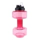 thumbnail image 1 of Botella de agua potable con mancuerna shamjiam PETG capacidad 2600ml rojo Mancuernas ajustables, 1 of 9