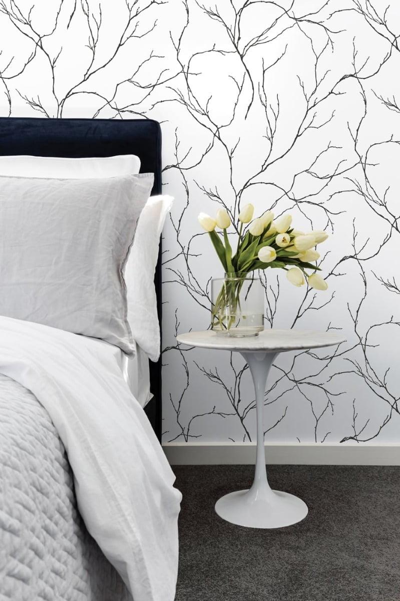 NextWall Delicate Branches Peel and Stick Wallpaper