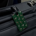 thumbnail image 4 of Reeds and Ducks Pattern Mallard Wood Redhead Hooded Merganser Rectangle Leather Luggage Card Suitcase Carry-On ID Tag, 4 of 7