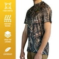 thumbnail image 2 of HOT SHOT Men's Camo Hunting Lightweight Performance Short Sleeve Shirt - Mossy Oak Country DNA, X-Large, 2 of 4