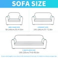 thumbnail image 5 of Stretch Single Sofa Slipcover 1 Piece Couch Sofa Cover (35.4"-55") Furniture Protector 1 Seater Sofa with Elastic Bottom for Kids,Pet Dog, Jacquard Pattern, Brown, 5 of 9