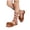 Brown, variant on Xfvqtps Girls Strappy Roman Sandals Floral Decor Lace up Criss Cross Straps Open Toe Non Slip Summer Princess Shoes Gladiator Slide Sandals