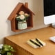 thumbnail image 5 of Muebles para oficina en casa, linda casita, estante de pared para paredes de madera maciza, habitación infantil, jardín de infantes, comedor, estantería decorativa de madera, expositor decorativo, est, 5 of 6