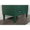 thumbnail image 5 of Elegant Decor Park Avenue 32" Metal MDF Marble Single Bathroom Vanity in Green, 5 of 8