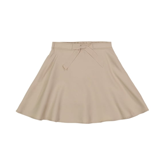Falda Izod para Niñas Modelo Scooter con Cintura Elástica Kaki Talla 6