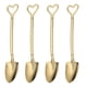 thumbnail image 5 of 4 piezas cucharas en forma de palas cuchara para servir utensilios de cocina cucharas de helado portátiles fáciles de limpiar cucharas de café para Oro puntiagudo, 5 of 9