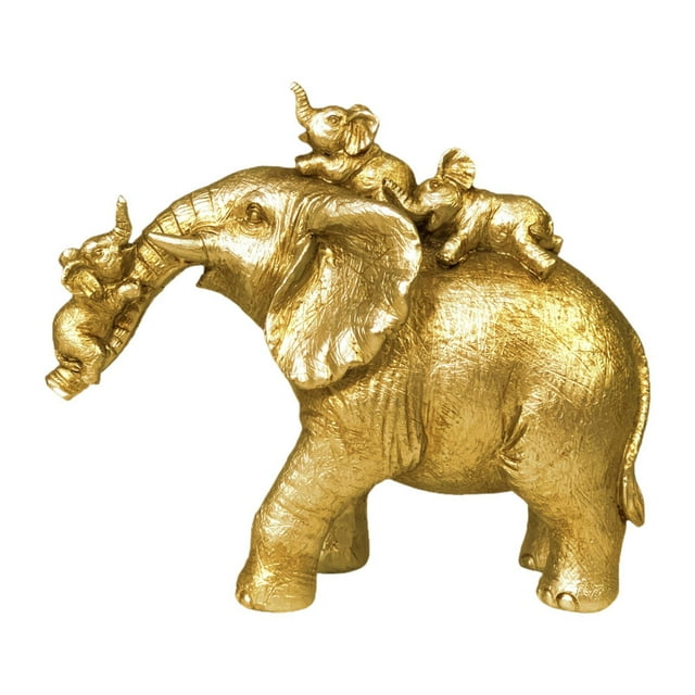 Estatua de , escultura de animal, regalo, colección, artesanía, decoración de mesa, figura de resina para dormitorio, oficina, sala de estar Estilo A Dorado