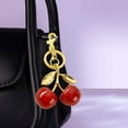 thumbnail image 6 of 4packs Cherry Bag Charm Cute Cherry Accessories Sparkling Purse Charms for Women A, 6 of 6