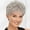 56 - Silver, variant on Vikki WhisperLite Wig by Paula Young - Short, Sassy Pixie Wig with Texture-Rich Layers and Natural Looking Hand-Tied Crown / Multi-tonal Shades of Blonde, Silver, Brown, and Red