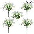thumbnail image 2 of Artificial Orchid Flowers Realistic: 5PCS Fake Flower Stems Faux Leaves Picks, 2 of 10