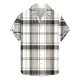 thumbnail image 1 of Jgppe Men's Button down Shirt Casual Plaid Collared Short Sleeve Shirts Plus Size Summer Tops Work, 1 of 5