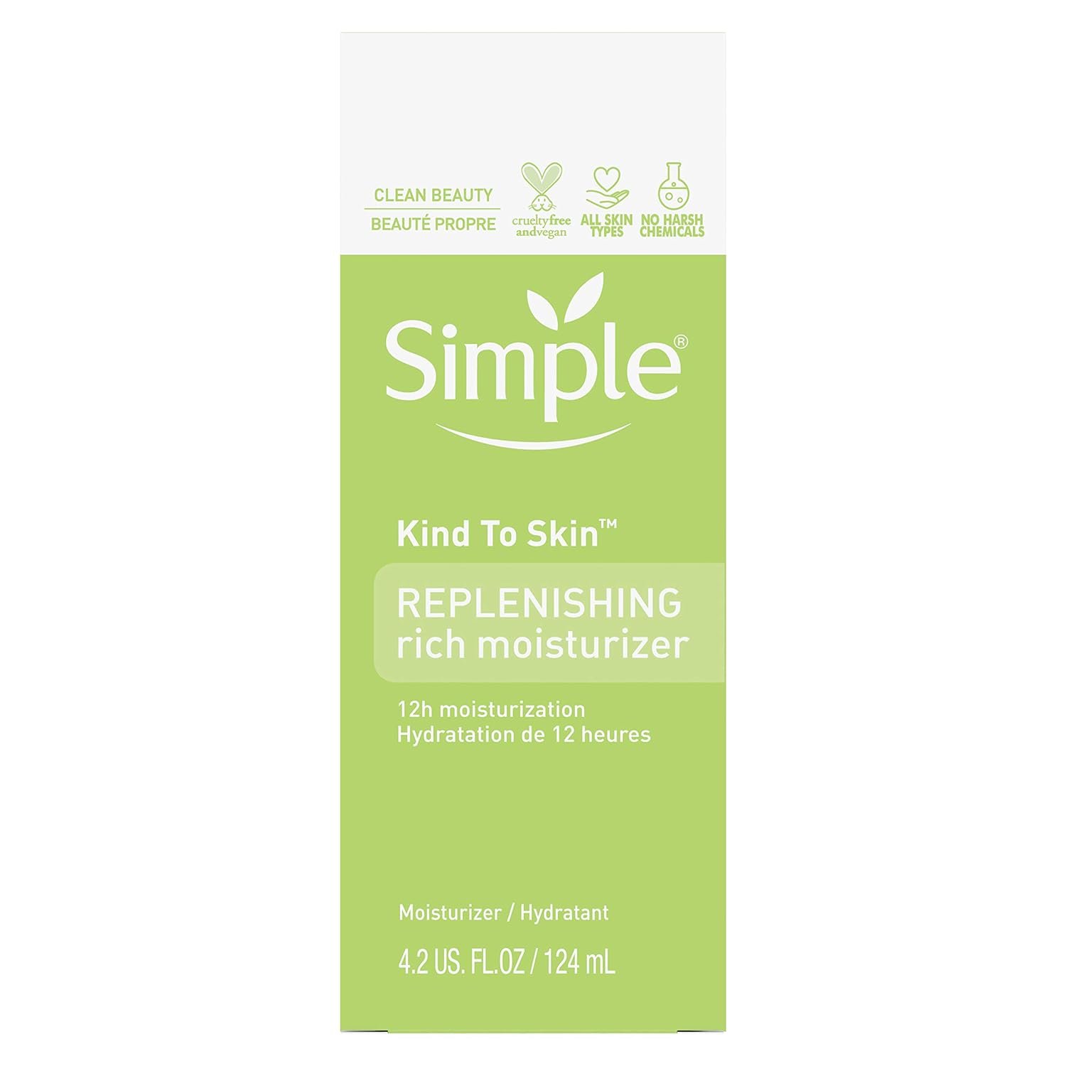 Simple Kind to Skin Face Moisturizer Replenishing Rich 12-Hour Moisturization for All Skin Types, 4.2 fl oz - image 3 of 12
