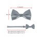 thumbnail image 3 of INSPIRE CHIC Corbata de moño preatado para hombres con juegos de pañuelos a juego para negocios casuales gris oscuro talla única, 3 of 5