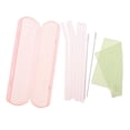 thumbnail image 3 of Set de Pajas Incluye 3pcs Pajas Rectas & 3 Paja Doblada & 2pcs Cepillos de Limpieza & 1 piece Paño de Limpieza Rosado perfecl Pajita, 3 of 8