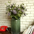 thumbnail image 2 of Artificial Flower Silk Rose Flower Bloom and Bud Stem in Purple 39" Tall, 2 of 4