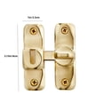 thumbnail image 2 of HXRH Zinc Alloy Right Angle Door Lock Latch,1Set Sliding Door Lock for Home,Portable Gold Gate Latch for Protecting Families Safety, 2 of 7