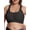 Single Mesh-Black, variant on Plus Size Bras for Women Wireless Full Coverage Deep V Double Mesh Everyday Bra(Nude 2XL)