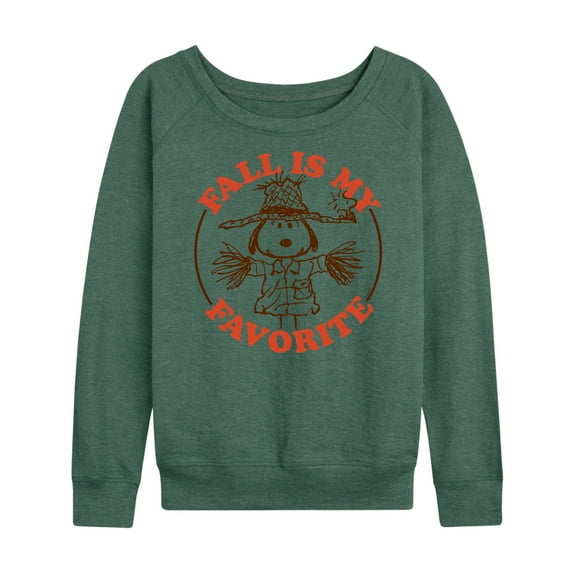 Peanuts - Fall Is My Favorite- Women's Lightweight French Terry Long Sleeve Shirt