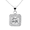 White Gold, variant on Cate & Chloe Ivy 18k White Gold Plated Pendant Necklace with Simulated Diamonds Gift for Women