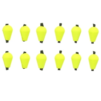 Bill Lewis Lures Rocket Bobber - 6-1/4 Inch Weighted Slip/Lock Bobber, Yellow & Orange Top, 2 Pack For Gamefish