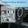 thumbnail image 2 of Magnet Wireless Car Charger 15W Phone Holder Car Air Vent Fast Charging Pad For Magsafe iPhone 17 16 15 14 13 12, 2 of 12