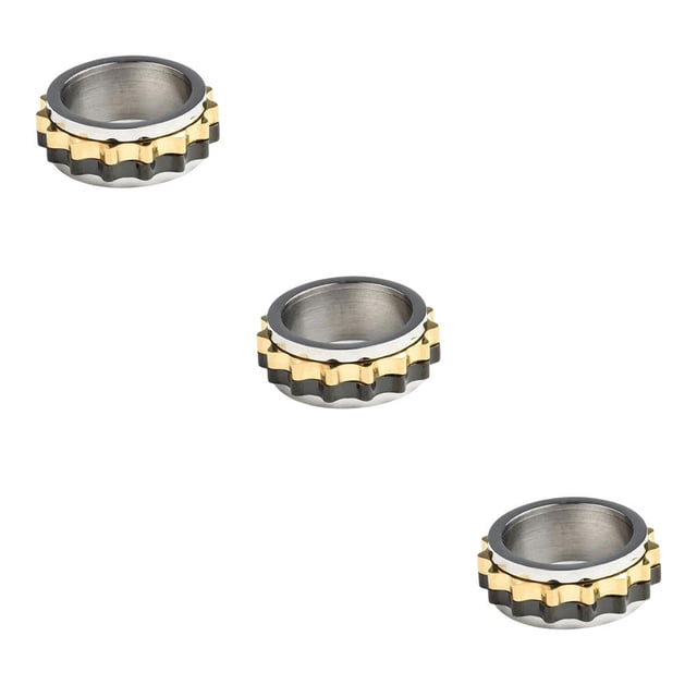 Qarigey Anillo giratorio para hombre, anillos personalizados, accesorios de decoración de joyas para dedos multiusos, cumpleaños de Navidad, Type1 NO1