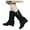 Black, variant on TKYCMSUAKI Leather Boots for Women, Women's Slouchy High Heel Boots Lace Mid Calf Suede Slip on Wedge High Heels Platform Tassel Dress Shoes for Ladies