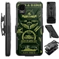 thumbnail image 1 of Compatible with TCL ION Z; Hybrid Luxguard Holster Phone Case Cover (Military Logo), 1 of 3