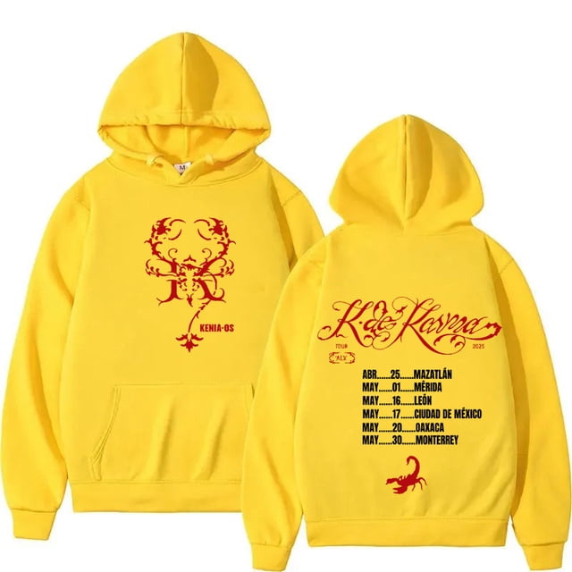 Cantante Kenia Os 2026 álbum música Fans sudaderas con capucha hombres mujeres Casual sudaderas Hip Hop jerseys de gran tamaño adolescentes ropa Unisex
