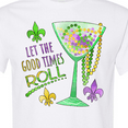 thumbnail image 4 of Inktastic Let the Good Times Roll Mardi Gras Goblet and Beads T-Shirt, 4 of 5