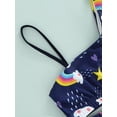 thumbnail image 5 of Cute Kids Baby Girls Beachwear Rainbow 2 Pieces Swimsuits Summer Straps Crop Tops with Swim Shorts Bathing Suit, 5 of 9